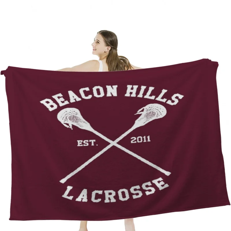 

Beacon Hills - Teen Wolf Throw Blankets Soft Velvet Blanket Camping Bedding Blanket Cold Cinema or Travel