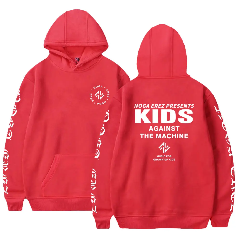 Noga Erez KIDS Against The Machine Толстовка с длинными рукавами Уличная одежда для женщин и
