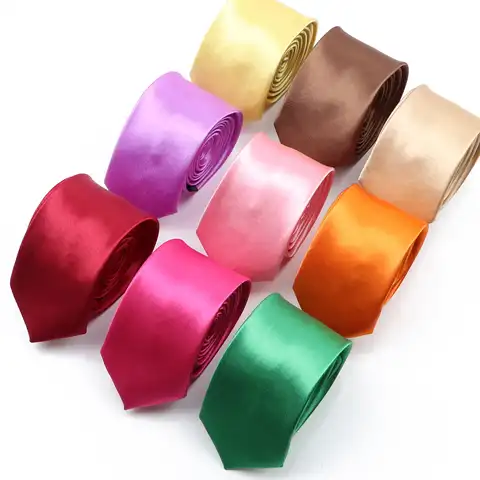 Однотонный модный галстук цветной яркий галстук для вечерние униформа для мужчин Подарочная рубашка одежда свадебные аксессуары женские р...