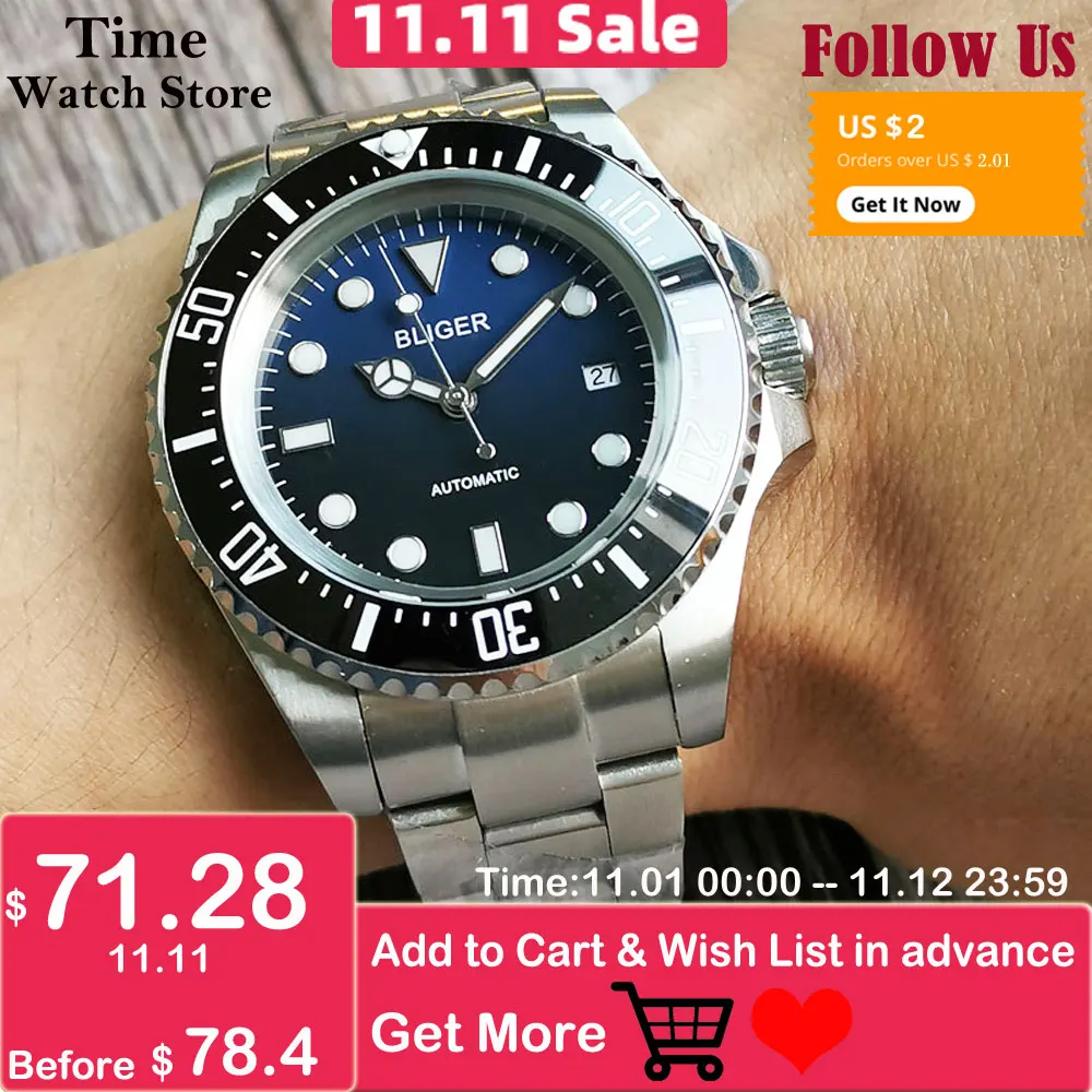 Дешево Часы мужские механические 43 мм NH35A Miyota8215 PT5000 автоматические, циферблат черного и синего цвета с керамической застежкой и циферблатом