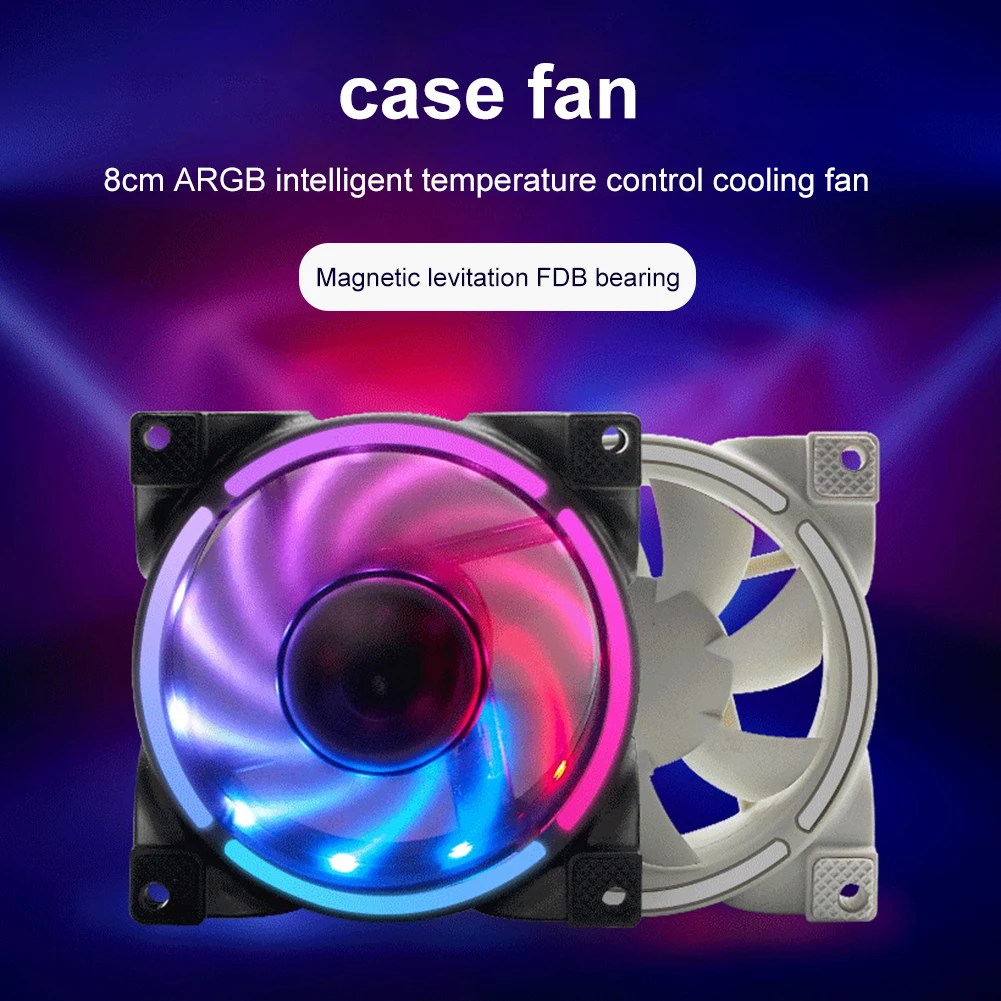 

Чехол для компьютера, кулер для процессора, вентилятор с подшипником с динамическим подшипником, ШИМ, умный бесшумный радиатор с контролем ...