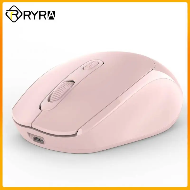 

Беспроводная Bluetooth-мышь RYRA, бесшумная мышь для ноутбука, компьютера, ПК, ультратонкая игровая Бесшумная мини-мышь с одним режимом на батарее