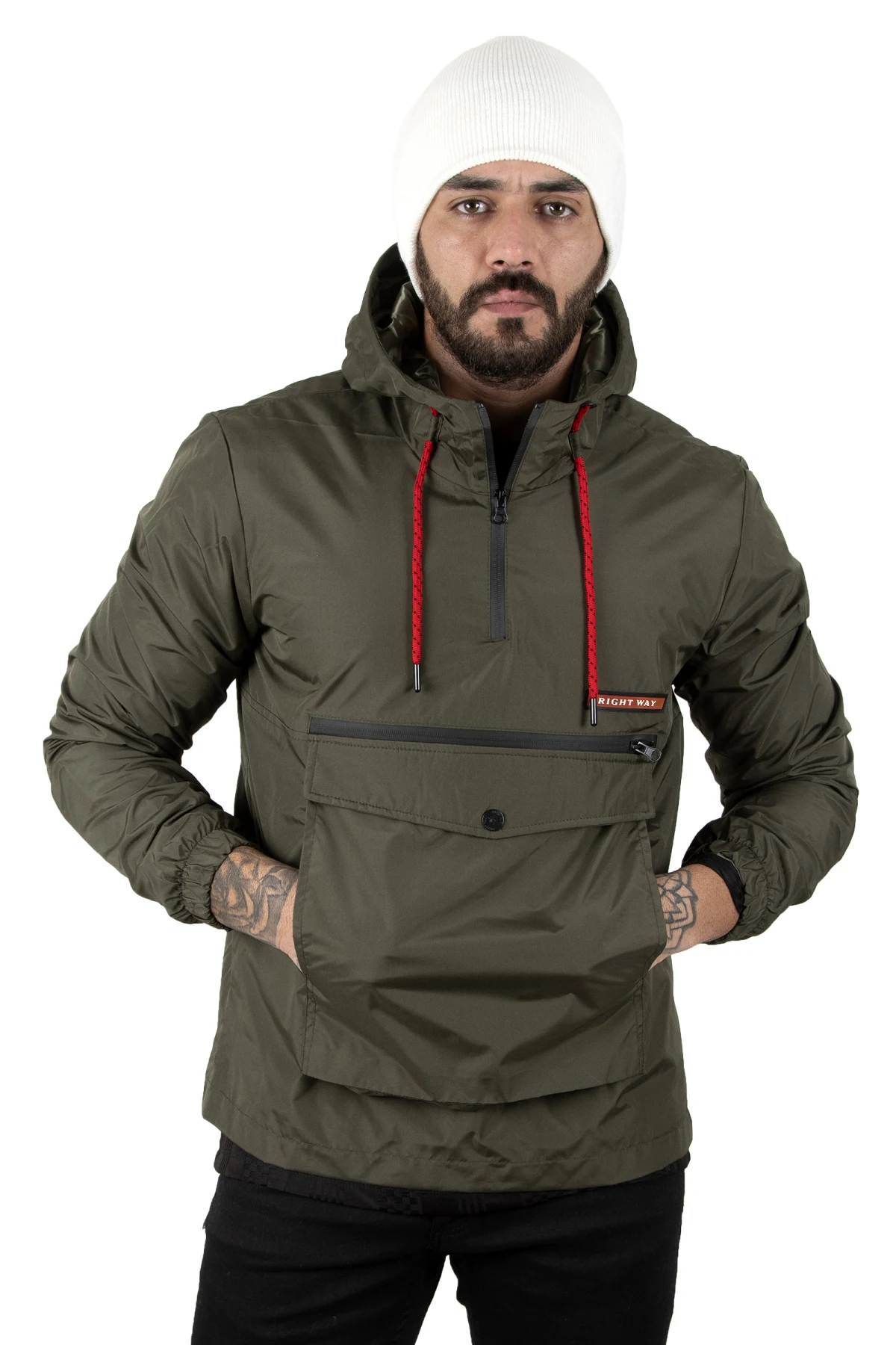 Waterproof raincoat with zipper front chest and side zipper front zipper with zipper pockets waterproof raincoat 2201861
