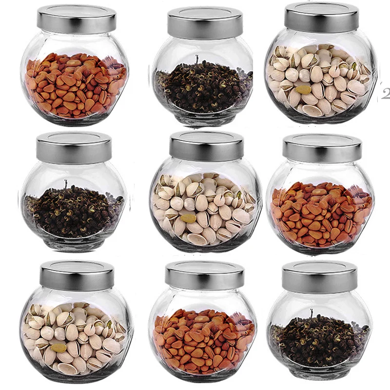 

180ML Glass Airtight Jar/Food Storage Jar Spice Tea Bean Candy Fresh-keeping Bottle Storage Tool Storages Jars for Kitchen Box
