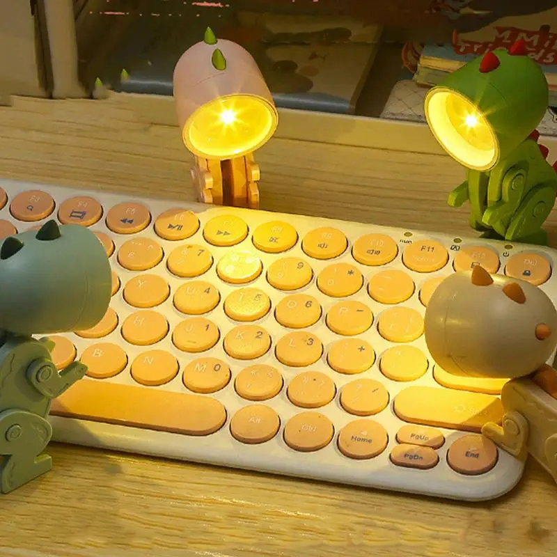 

Динозавр, настольная лампа с регулируемым углом, светодиодная настольная лампа, мультяшный ночсветильник, лампа с защитой глаз для чтения, ...