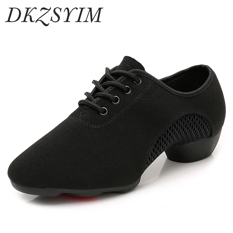 DKZSYIM Men Dance Shoes Modern Indoor Shoes Ballroom Latin dance shoes Men Tango Shoes Waltz Soft Oxford Dance Sneaker size34-45