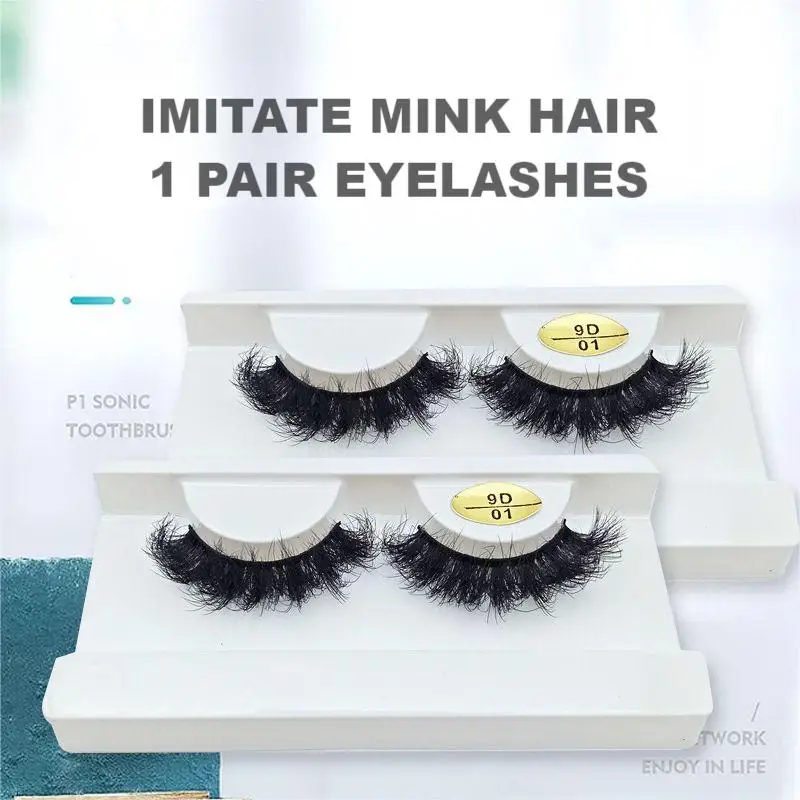 

LZDLKDR 9D Series 1 Pair Of Fake Eyelashes Thick Natural Fashion Elegant Eyelashes Wholesale And Retail