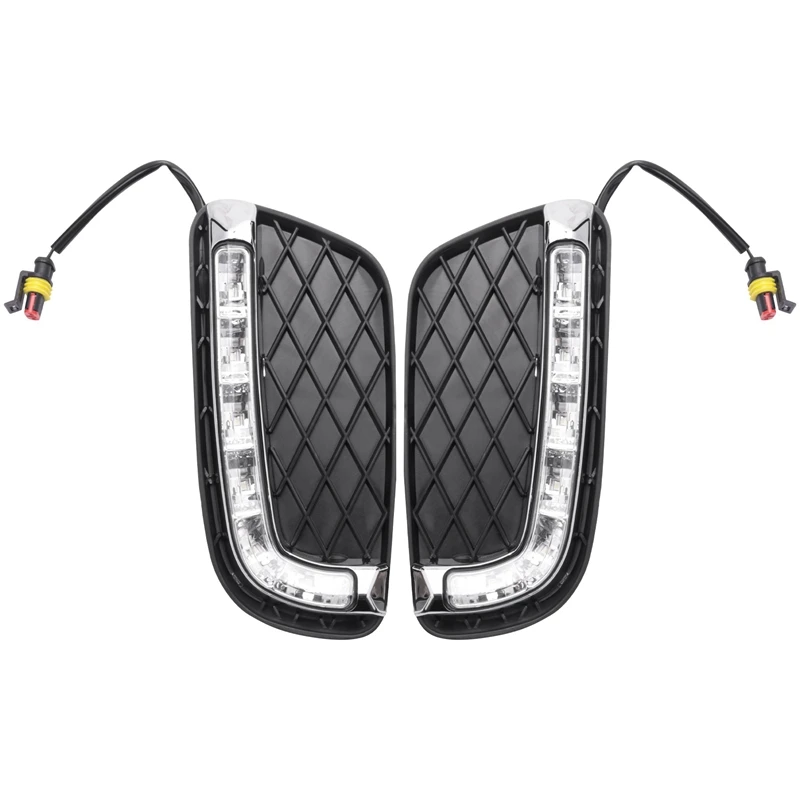 

12V Led Car Drl Daytime Running Lights Daylight Signal Fog Lamp Driving Light For Mercedes Benz Smart Fortwo 2008 - 2011
