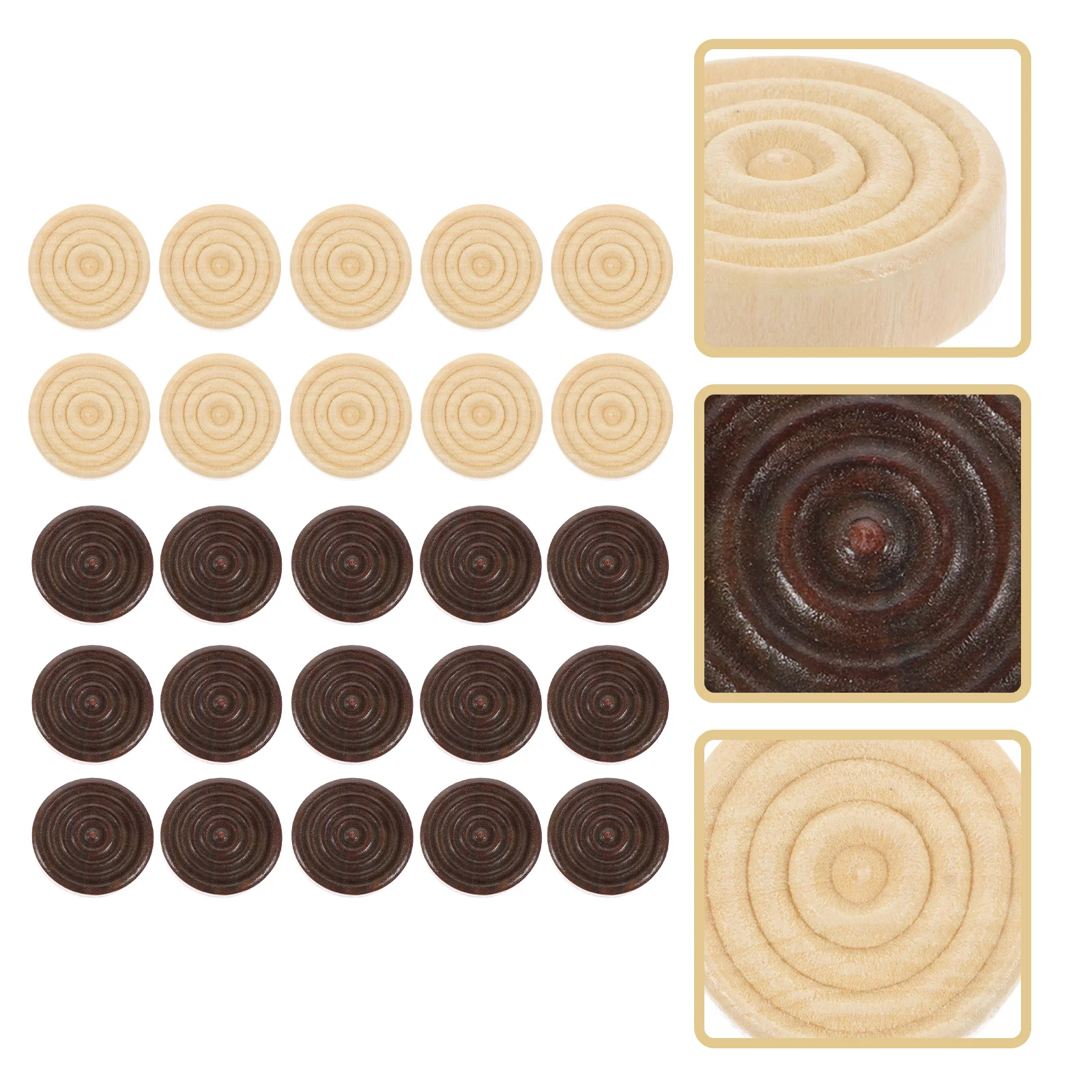 

Checkers Pieces Wooden Game Board Chess Wood Checker Chinese Backgammon Set Games Piece Accessories Pawns Draughts Replacement