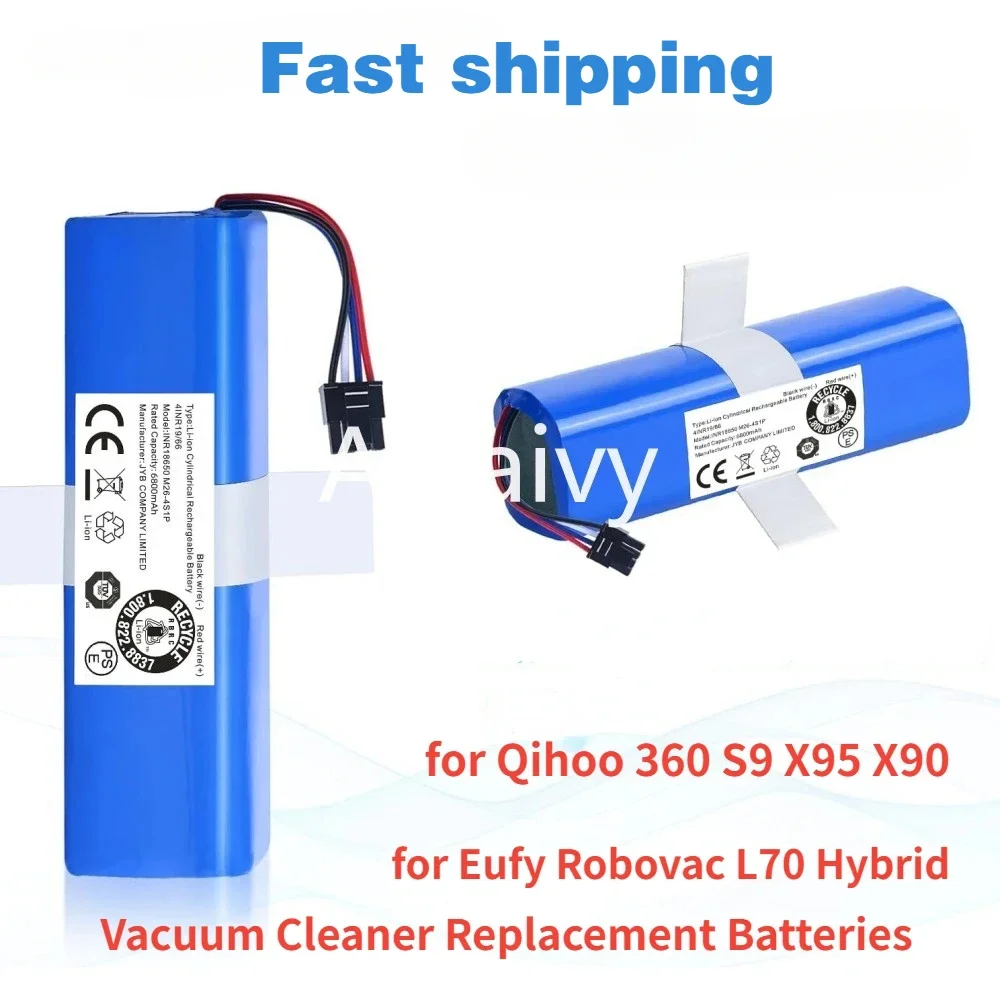 Аккумулятор для робота-пылесоса Qihoo 360 S9 X95 X90 Eufy Robovac L70 L10