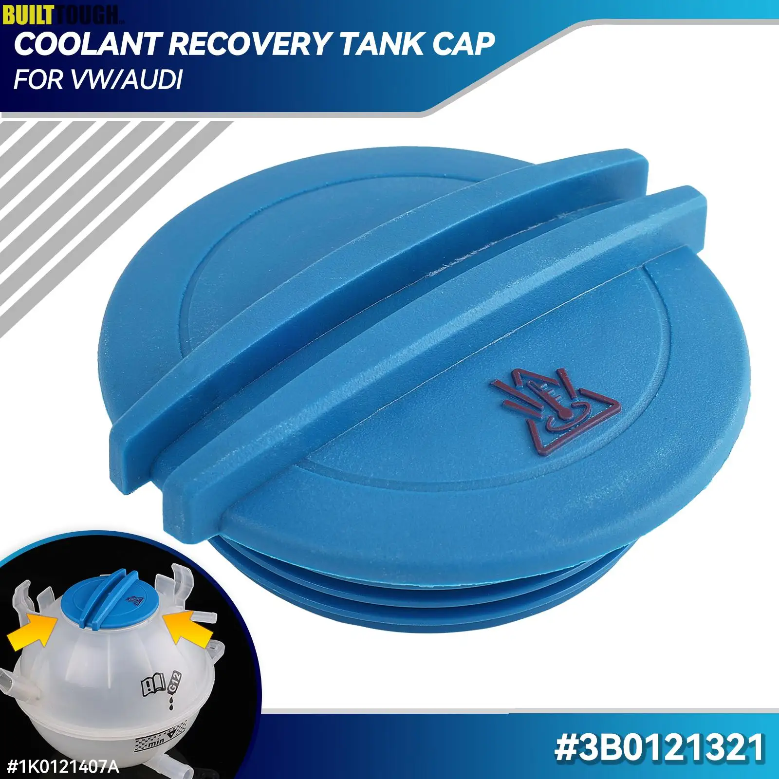 

3B 0121321 Резервуар для хранения охлаждающей жидкости радиатора, крышка, подходит для Audi A3 A4 A6 VW Passat B5 Jetta Golf Eos Polo