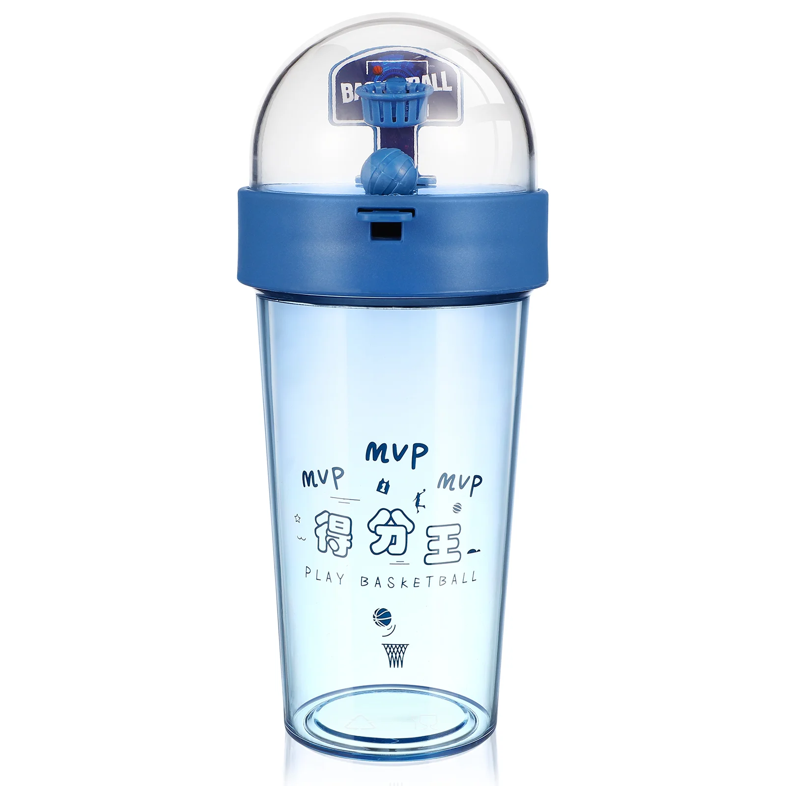 

Water Bottle Basketball Cup Game Drinking Boys Travel Plastic Sports Bottles 500Ml Fun Girls Toys Creative Blue Basket Mug Cups