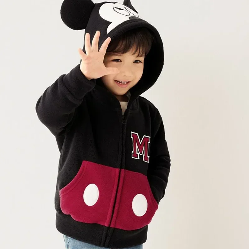 Детская плюшевая толстовка на молнии с Минни и Микки для косплея верхняя куртка