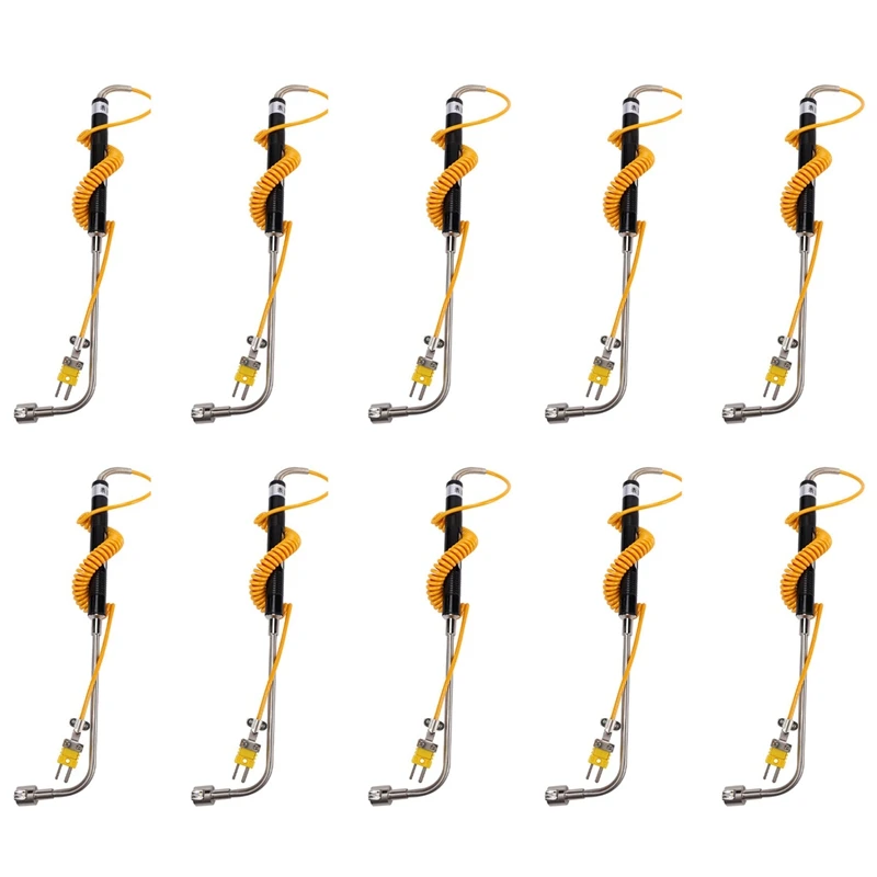 

10X телефон, датчик типа K, датчик поверхности под прямым углом, температурный зонд, термопара высокой температуры от-50 до 500 ℃