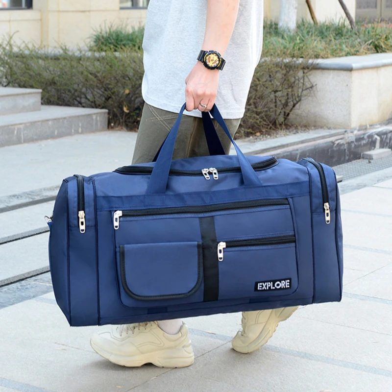 

Нейлоновый дорожный ручной чемодан для мужчин и женщин, большая спортивная сумка на плечо для деловых поездок, выходных, спортзала, уличный водонепроницаемый дорожный мешок, XA871F, 70 л