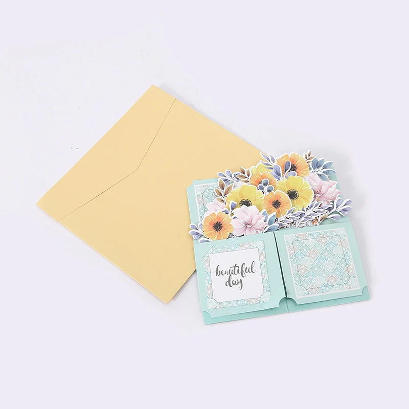 3D Pop Up Greeting Card Birthday Mothers Fathers Day Graduation Wedding Anniversary Gift Card Postcards Gifts With Box