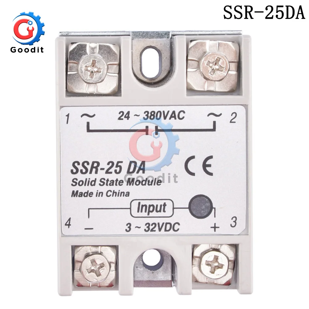

Gaqqee однофазное твердотельное реле SSR-10DA SSR-25DA SSR-40DA