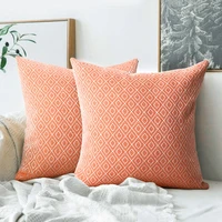 luxury home decor cushion cover luxury pu linen patchwork throw pillow case for living room sofa decorative pillowcase 4545cm