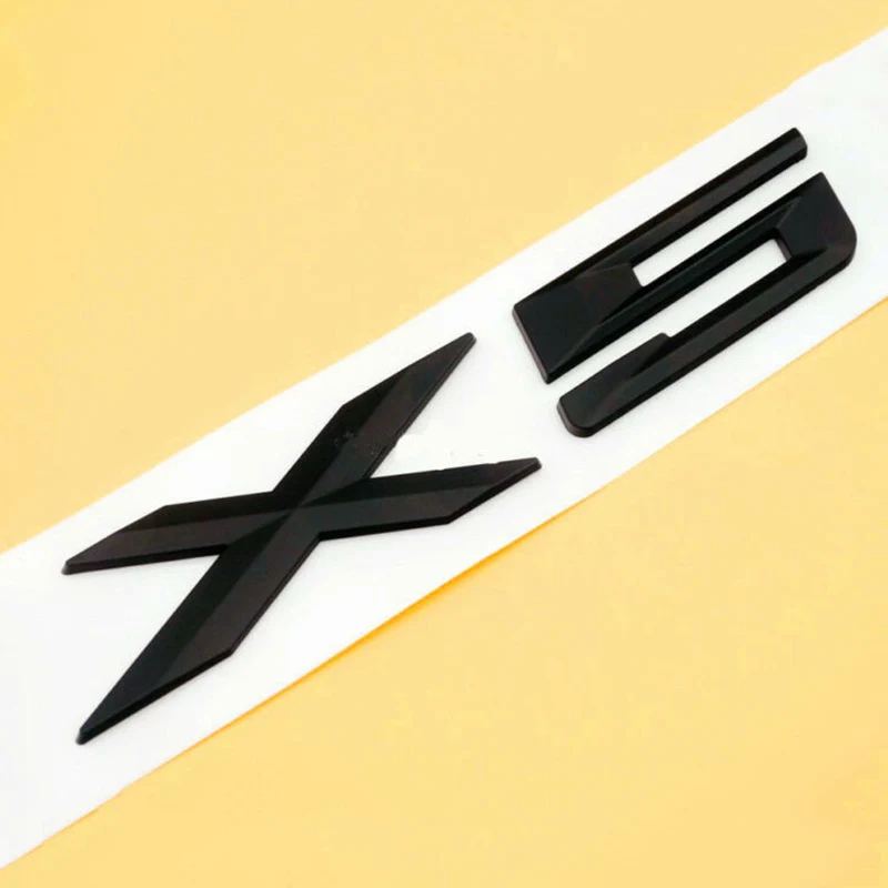 

1PC Black Car Sticker For BMW X 5 E70 ‎E53 ‎F15 X5 Letter Trunk Emblem Logo Badge Decal Sticker Car Styling Tail Badge