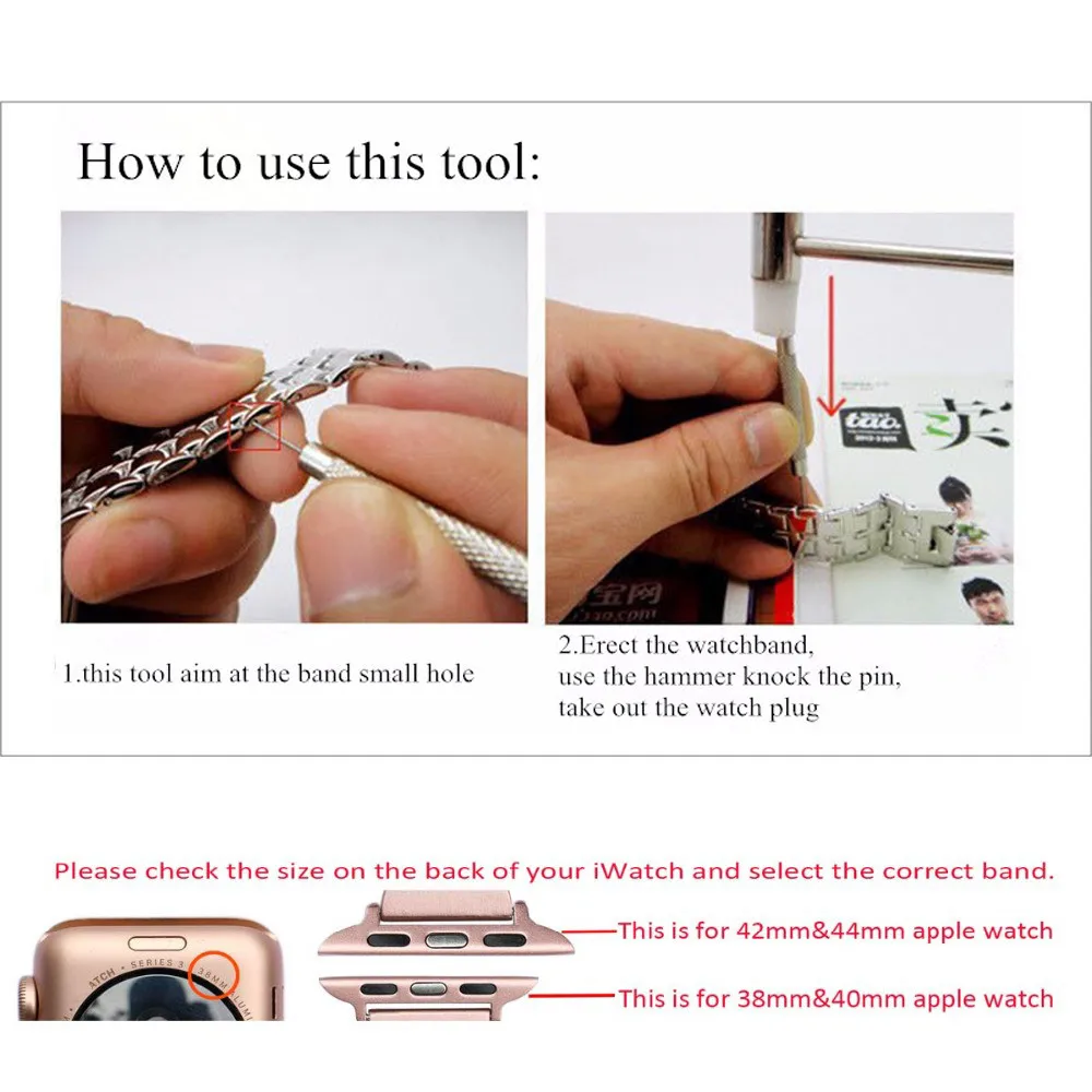 Metal strap For Apple watch Ultra 49mm 8 7 45mm 41mm stainless steel smart watch wristband For iwatch 6 5 4 3 SE 44mm 42mm 40mm