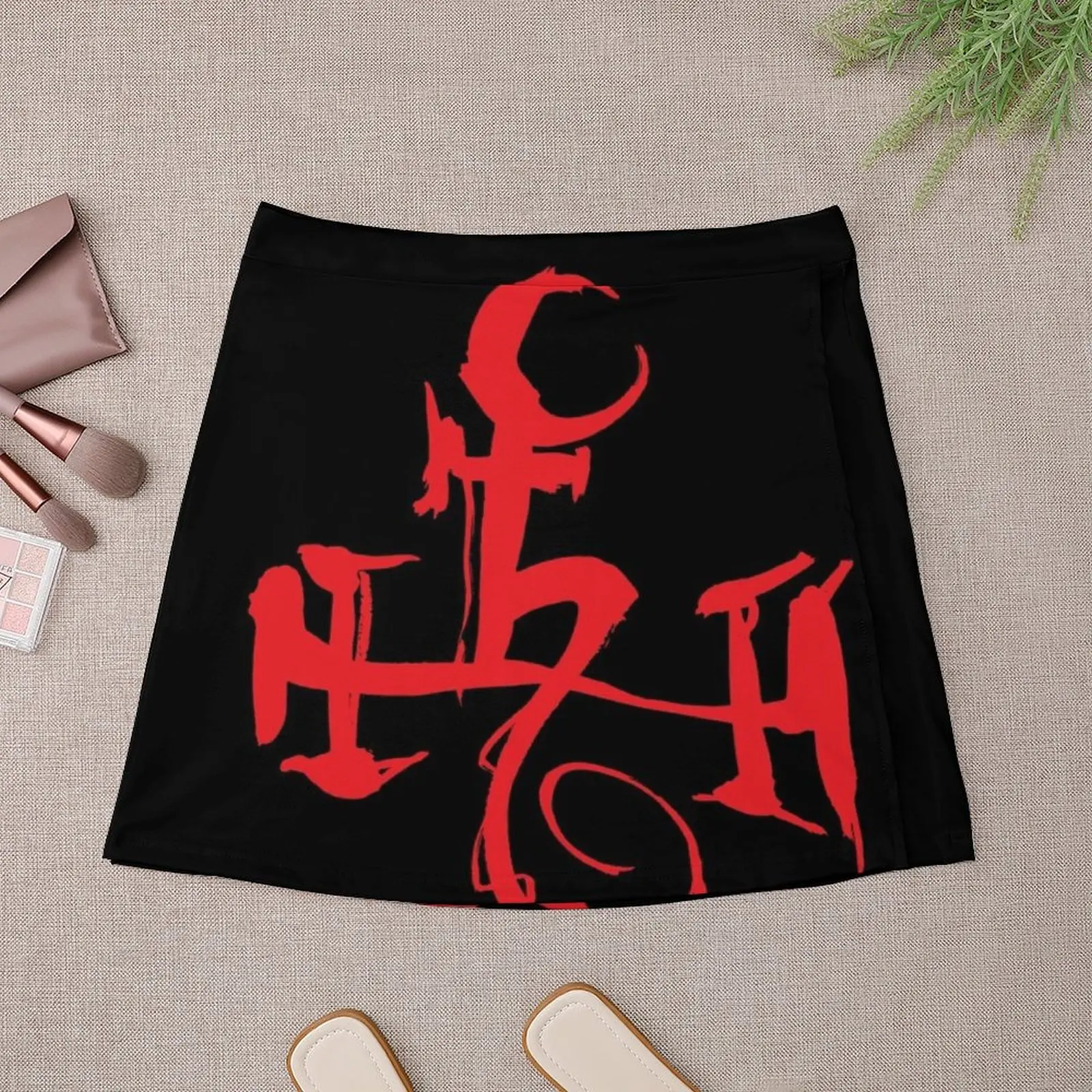 Мини-юбка Lilith sigil calligraphy 2 женская одежда для женщин корейская мини-юбка