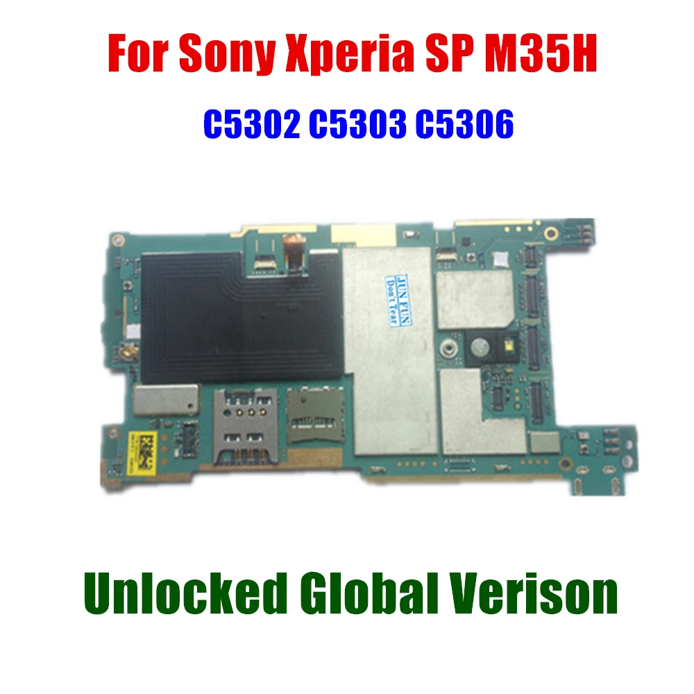 Материнская плата 8 ГБ с операционной системой Android, разблокированная на 100% оригинальная для Sony Xperia SP M35h C5302 C5303.