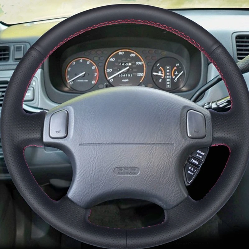

Чехол рулевого колеса автомобиля Hige из мягкой искусственной кожи для Honda Acura CL 1998-2003 CRV CR-V Accord 6 Odyssey Prelude Civic 1996-2002
