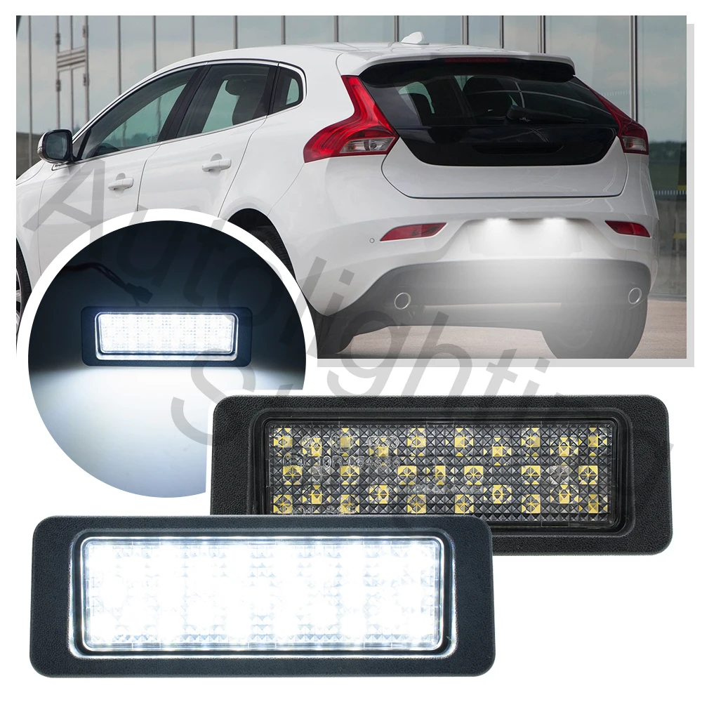 

2 шт. Canbus светодиодный светильник номерного знака для Volvo V40 Cross Country Volvo C30 2012-2019 задняя лампа бирки