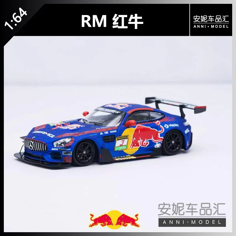 Модель Rhino Model Rm 1:64 Mercedes-AMG GT S №3 в ливрее Red Bull Racing, литая модель, ограниченная серия 699 шт., игрушка для мальчиков, подарок на Рождество (art.: 3920d9d5de2f3) - 3920d9d5de2f3