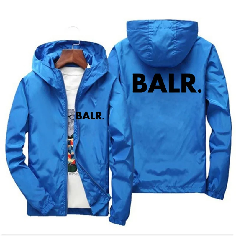 

2022 Men's New Fashion BALR Brand Casual Thin Spring And Summer Jacket Men's Coat Sport Windbreaker Large S- 7XL