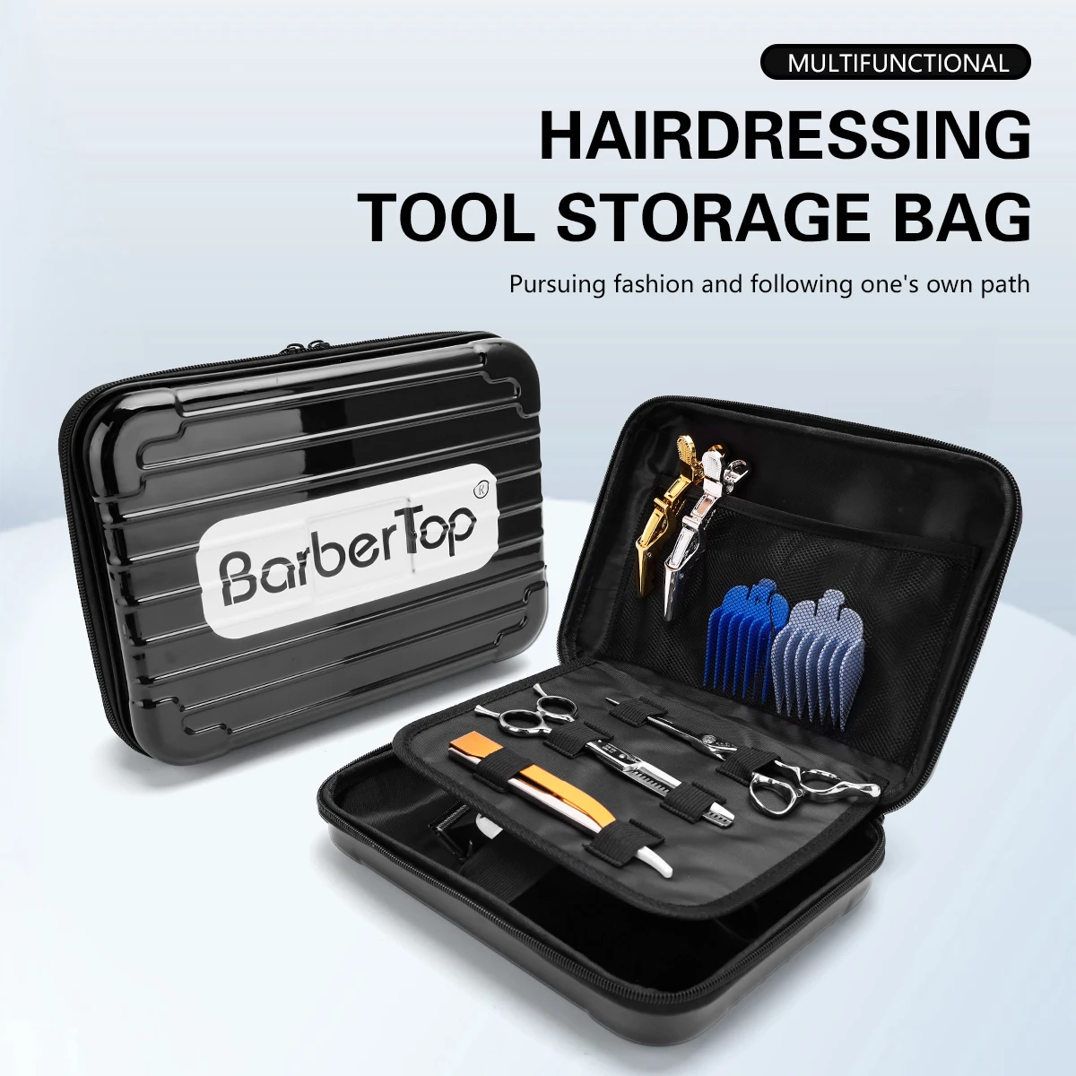 

Shockproof Hairdressing Tool Storage Box Barber Scissors Crush Resistance Suitcase Waterproof Sachet Haircut Clipper Comb Case