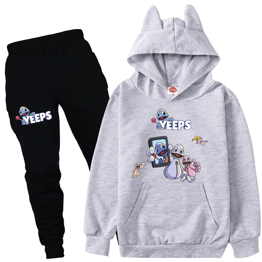 Комплекты детской одежды костюм Yeeps для девочек толстовки с длинными рукавами и