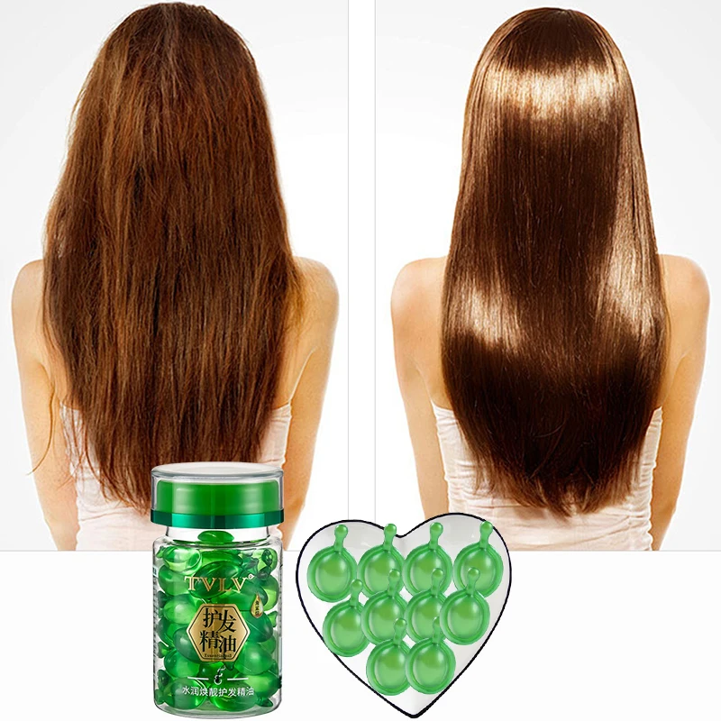 Капсулы для волос восстанавливающие маслянистые вьющиеся волосы шелковистое