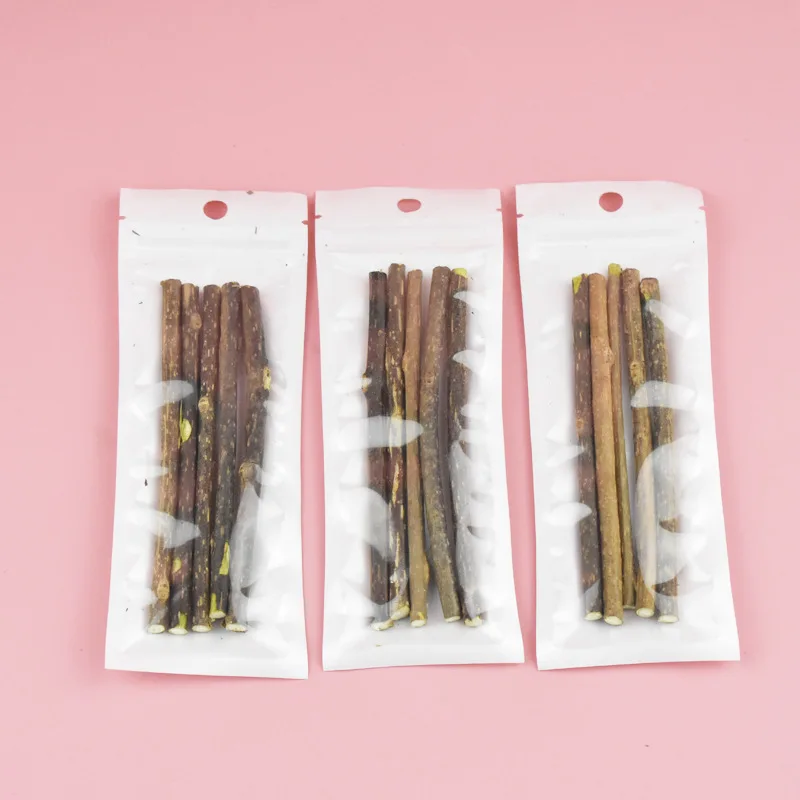 

5cs Cat Toys Snacks Sticks, 120mm x 3-6mm Matatabi Molar Toothpaste Stick, Cleaning Teeth Catnip Toy for Cats