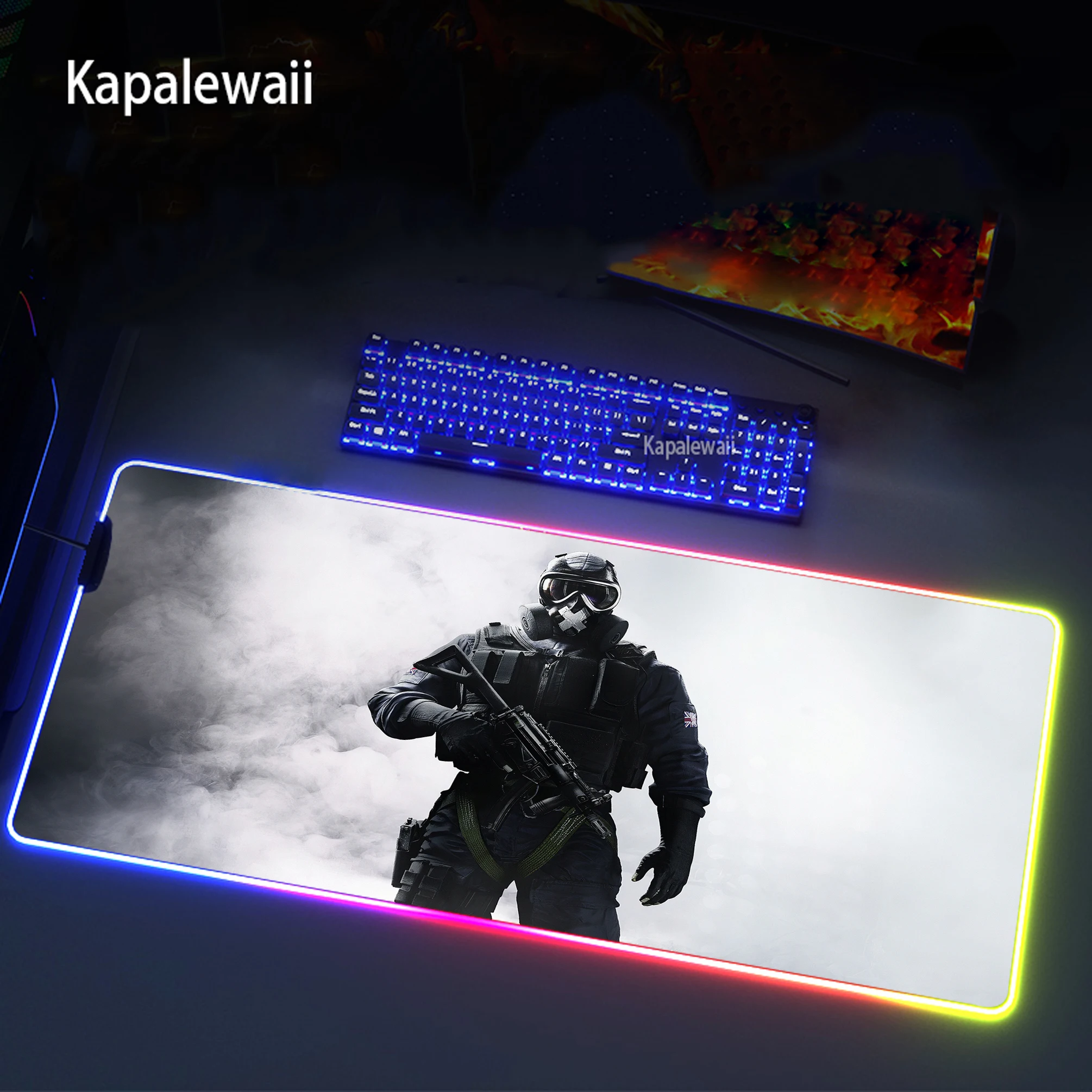 

XXL Desk Mause Mat Keyboard Mouse Computer Mouse Pad Gamer Mouse Pads Large Gaming Accessories For Rainbow six RGB Mouse Pad