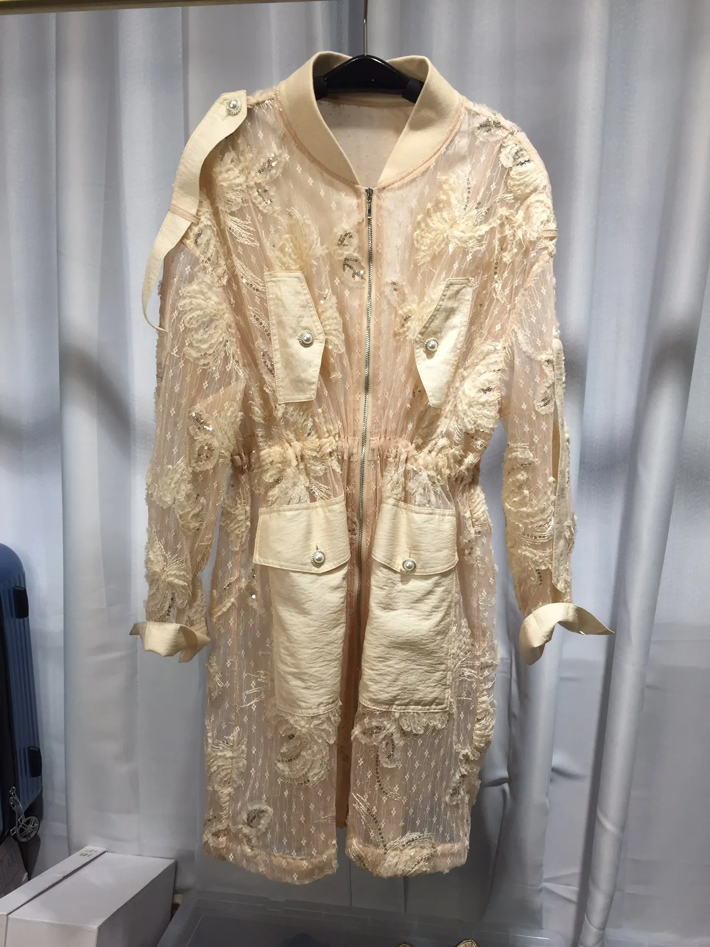 

Новинка 2023, модная женская одежда на раннюю весну, пальто с блестками и юбка, 0317