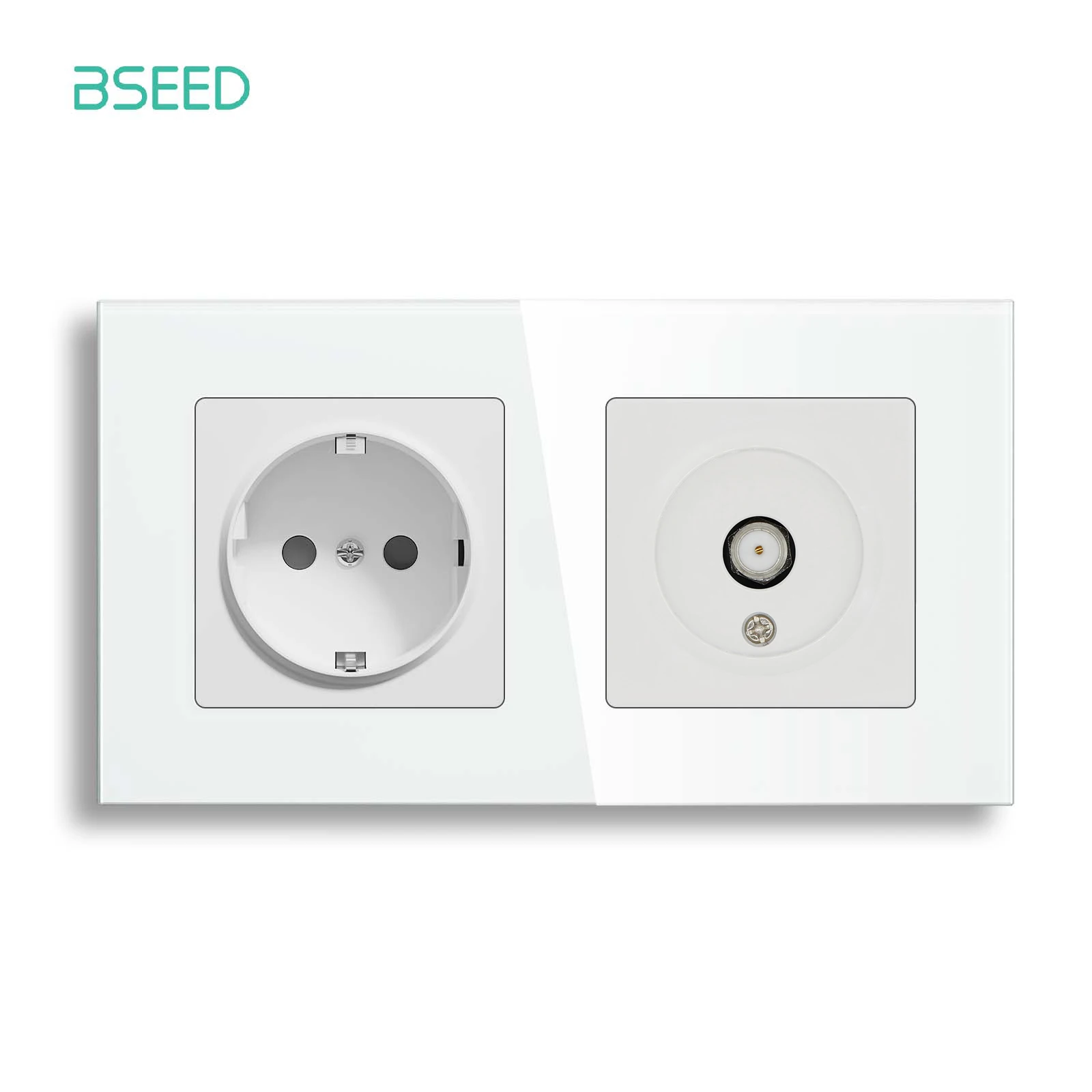 Настенная розетка BSEED стандарта ЕС разъем RJ45 для подключения к Интернету со