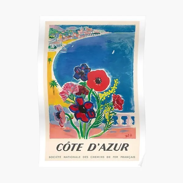 1947 Cote D Azur French Riviera винтажный постер декор для дома современный принт картина
