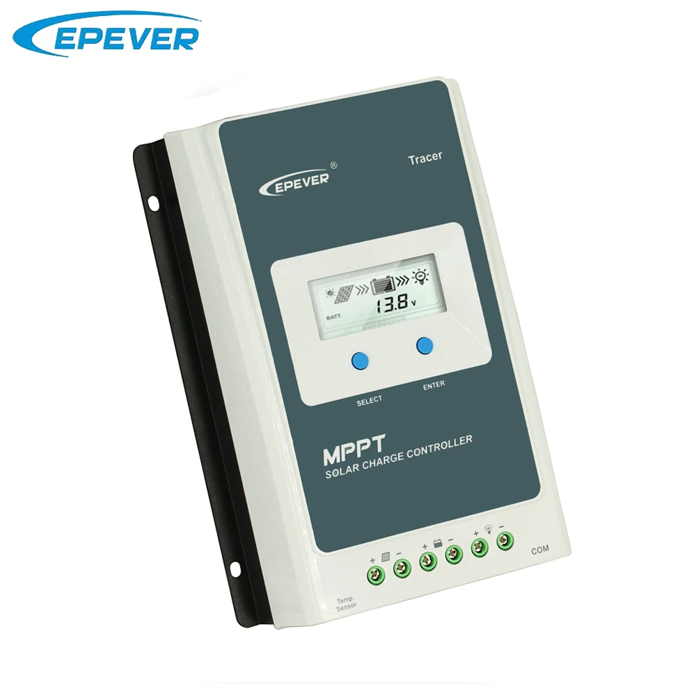 

EPever Tracer 3210AN Solar Regulator 12V/24VDC Auto MPPT 10A 20A 30A 40A Max Input 100V Solar Charge Controller
