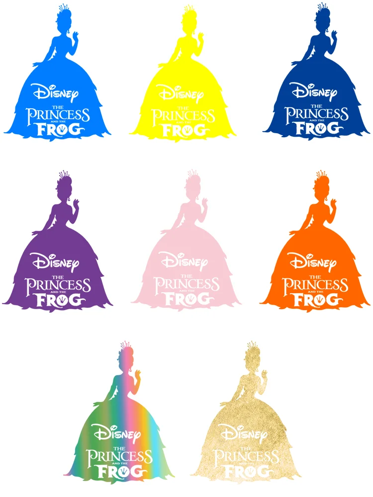 The Princess and the Frog Tiana Iron-on transfers for clothing patches thermo-stickers for children stripes appliques