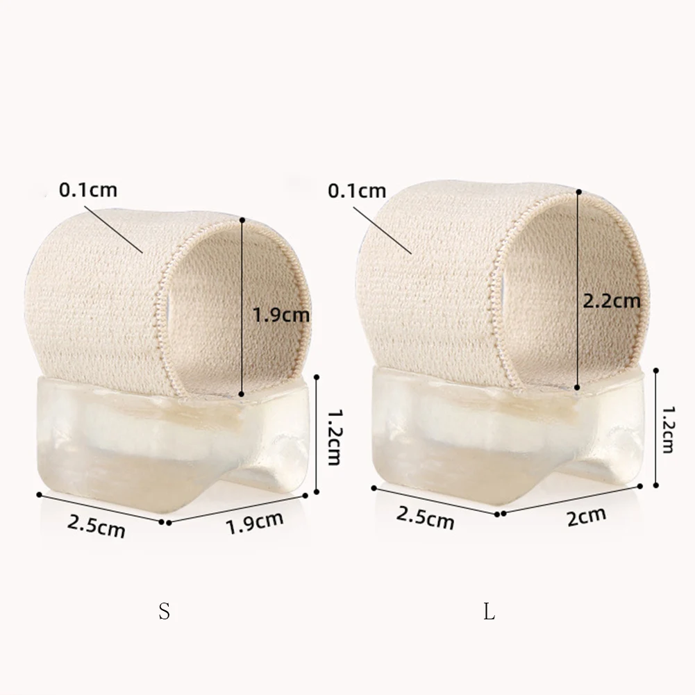 2Pcs=1Pair Silicone Toes Separator Bunion Bone Ectropion Adjuster Toes Outer Appliance Foot Care Tools Hallux Valgus Corrector