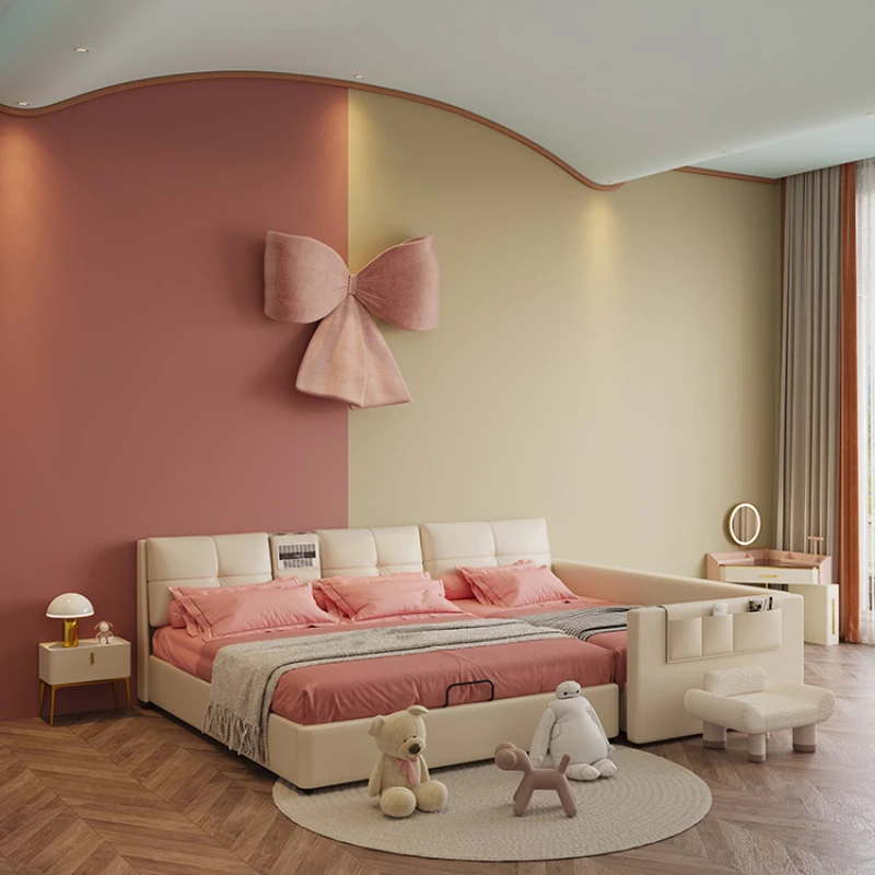 Большая кровать для родителей и детей трехметровая детская сращивающаяся