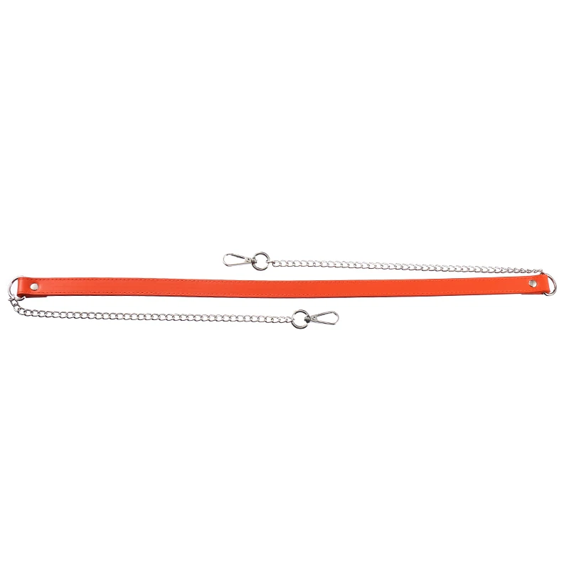 

120cm Bag Chain PU Silver Buckle Shoulder Strap Ultra-thin Bag Strap Replacement Durable Handbag Metal Chain Bag Accessories