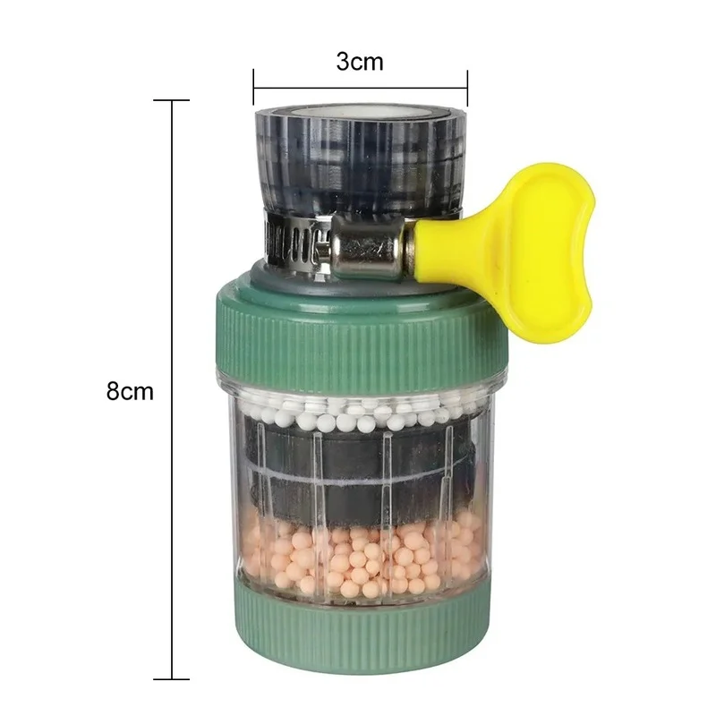 

Shower Head Nozzle Filter Faucet Filter Water Saving Bubbler Activated Carbon Filter Universal Kitchen Faucet 5 Layer Purifier