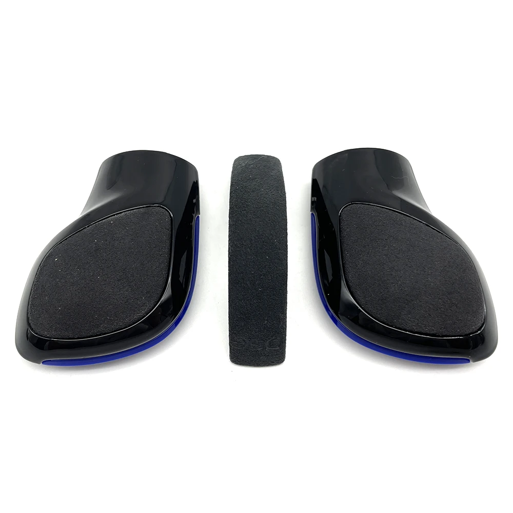 Черная Хромированная ручка переключения передач из замши боковая крышка DSG