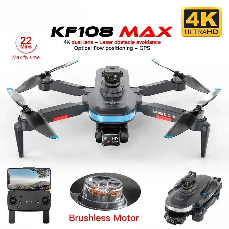 

Квадрокоптер KF108 / KF108MAX с GPS и двойной камерой 4K