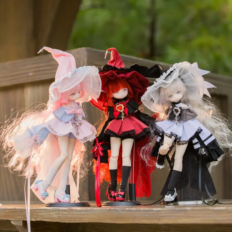 Фото Коллекционная фигурка Momotale 1/8 Mjd Articulated Implant Hair Doll Momo Series Witch Outfit Paradise Blind Box — сюрприз для девочек, подарок, игрушка №1
