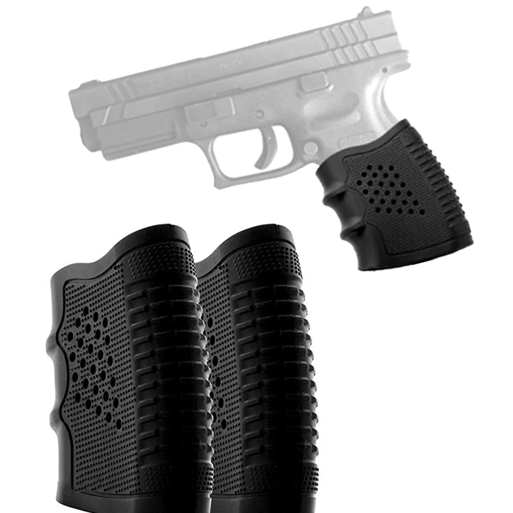 Tactical Glock Pistol Rubber Non-slip Grip Sleeve for G17 18 19 AK M4 Holster Handgun Glove Hunting Gun Accessories |