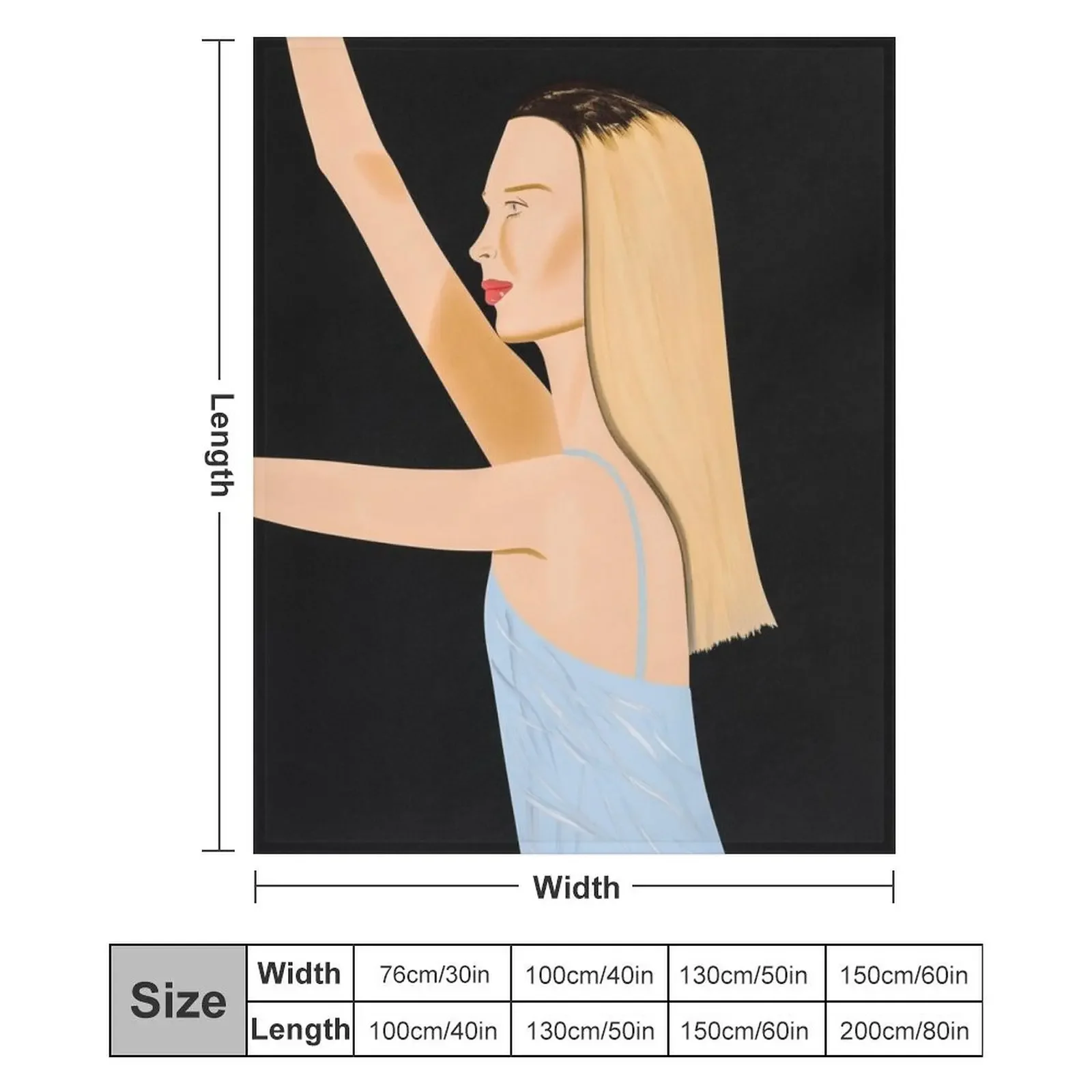 Алекс Катз плюшевый плед для дивана