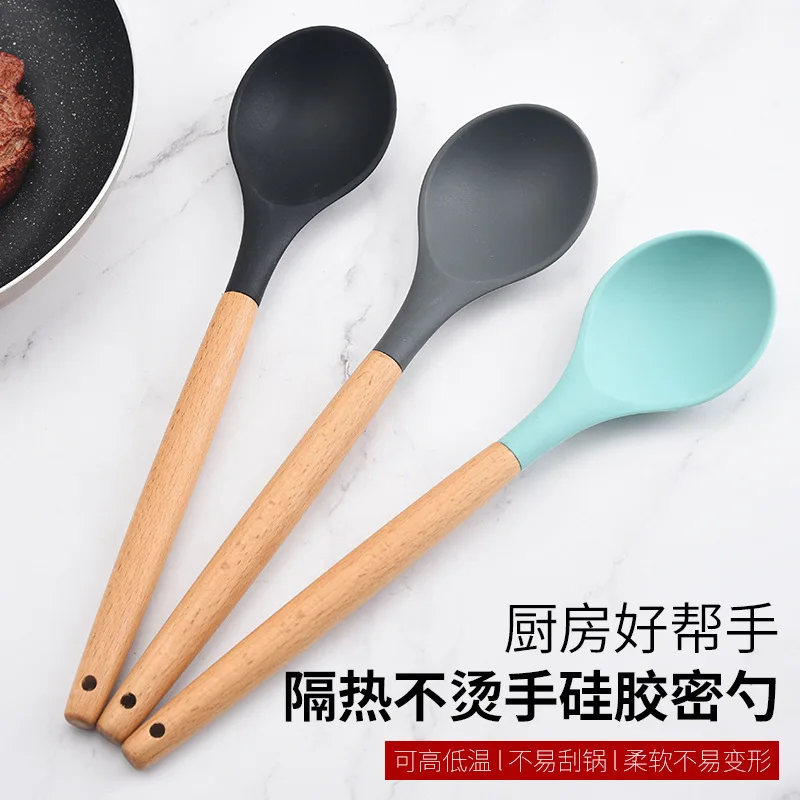 

Женская ложка, шпатель для масла, силиконовая ложка, перемешивающая ложка, мешалка, Аксессуары для выпечки, ложка для печенья